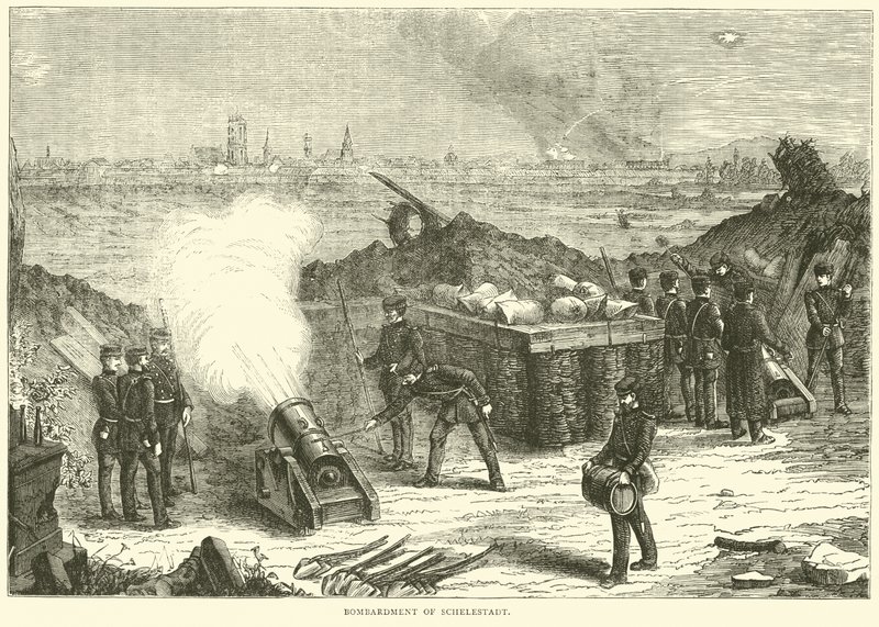 Bombardeio de Schelestadt, outubro de 1870 de English School