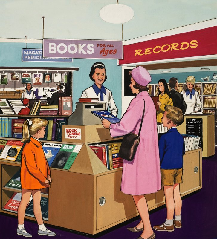 Vendedora de livraria de English School