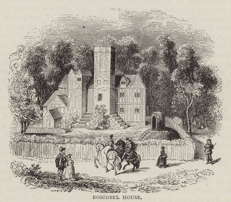 Casa Boscobel (gravura) de English School