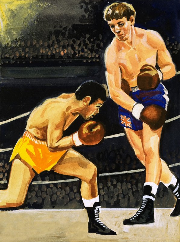 Boxe: Alan Rudkin vs. Musahiko Onde em 1965 de English School