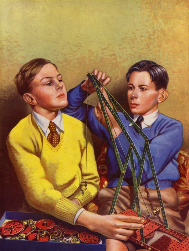 Construção de um conjunto de brinquedos para rapazes (cor litho) de English School