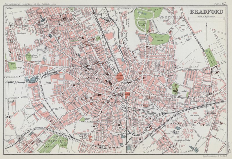 Bradford (litografia a cores) de English School