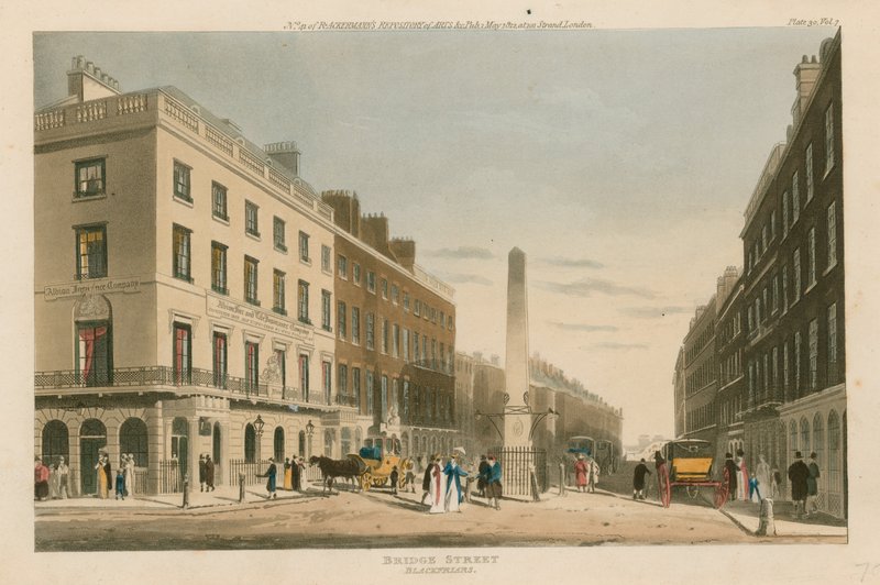Ponte, rua, blackfriars, londres de English School