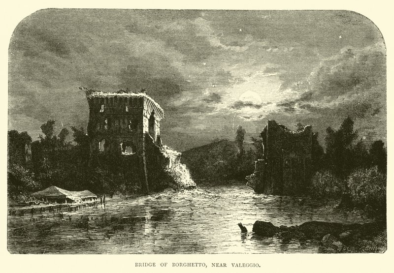 Ponte de Borghetto, perto de Valeggio de English School