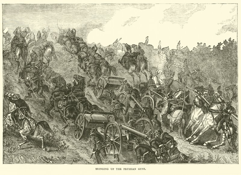 Criando as armas da Prússia, agosto de 1870 de English School