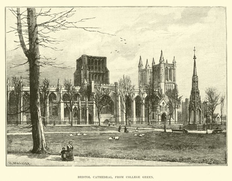 Catedral de Bristol, da faculdade verde de English School