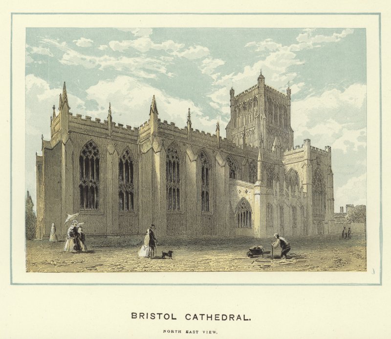 Catedral de Bristol, vista para o nordeste de English School
