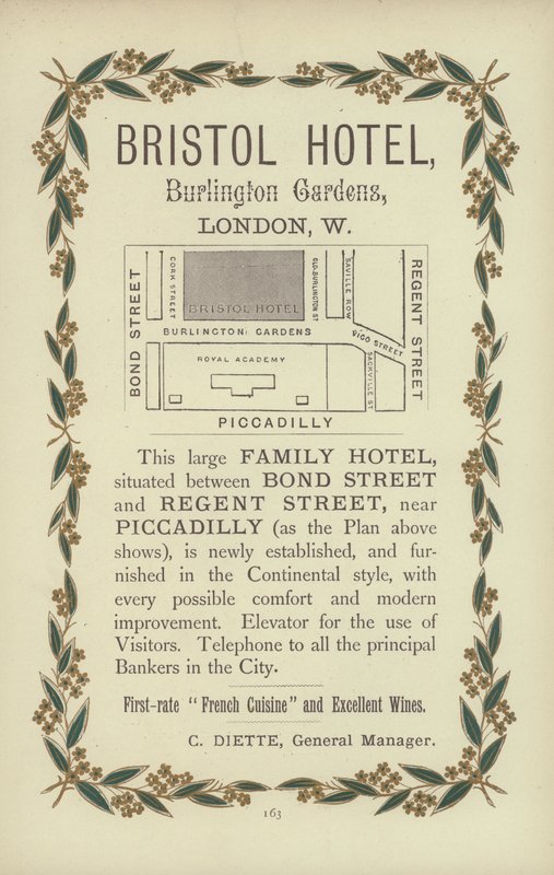 Bristol Hotel (gravura) de English School