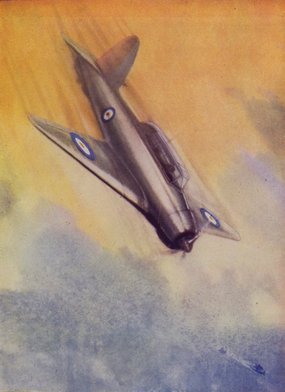 Bombardeiro de mergulho britânico Blackburn Skua do Fleet Air Arm (cor litho) de English School