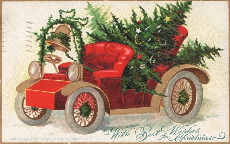 Cartão de Natal britânico de English School