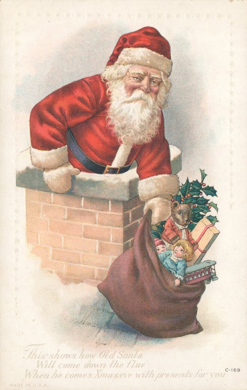 Cartão de Natal britânico de English School