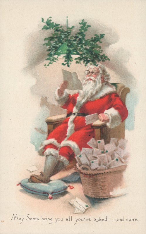 Cartão de Natal britânico de English School