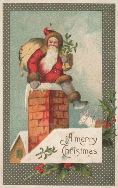 Cartão de Natal britânico de English School