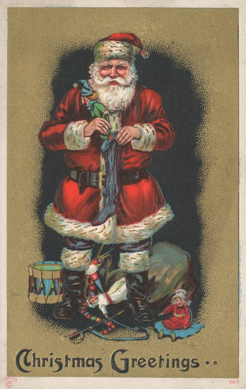 Cartão de Natal britânico de English School