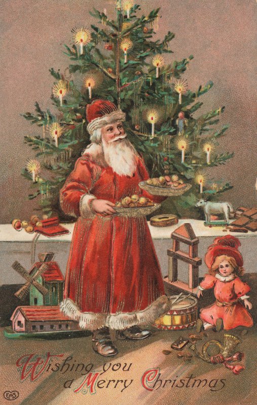 Cartão de Natal britânico de English School