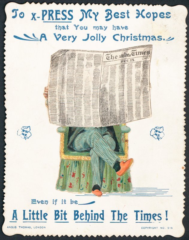 Cartão de Natal britânico de English School