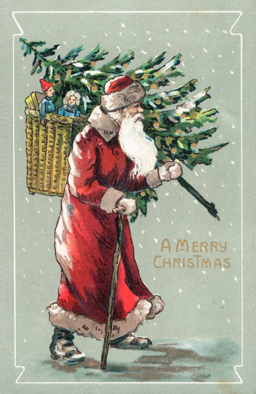 Cartão de Natal britânico de English School