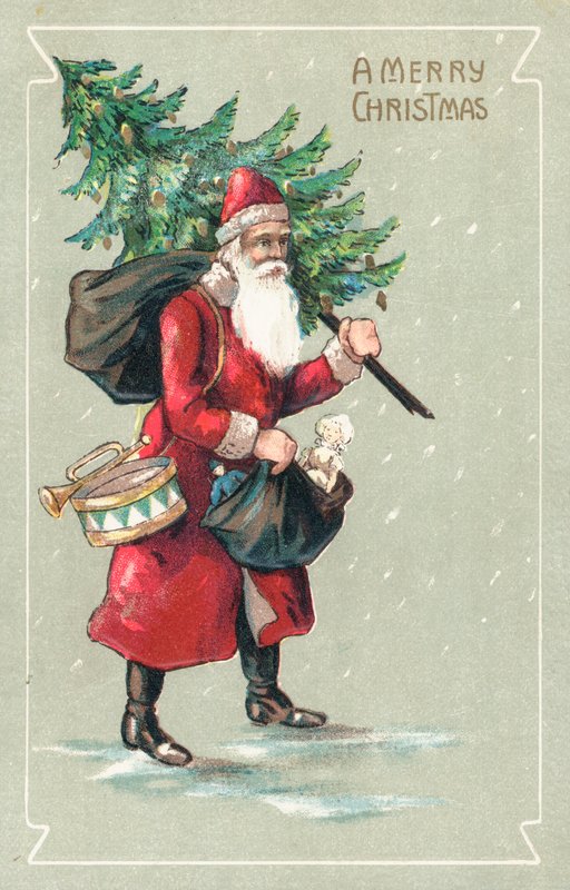 Cartão de Natal britânico de English School