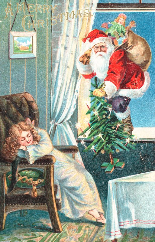 Cartão de Natal britânico de English School