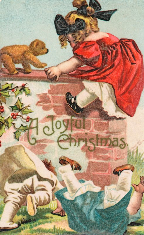 Cartão de Natal britânico de English School
