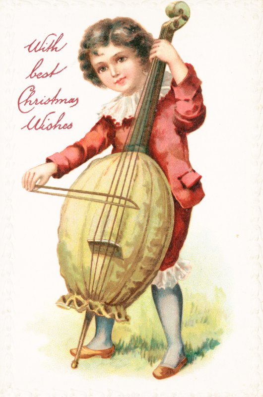 Cartão de Natal britânico de English School
