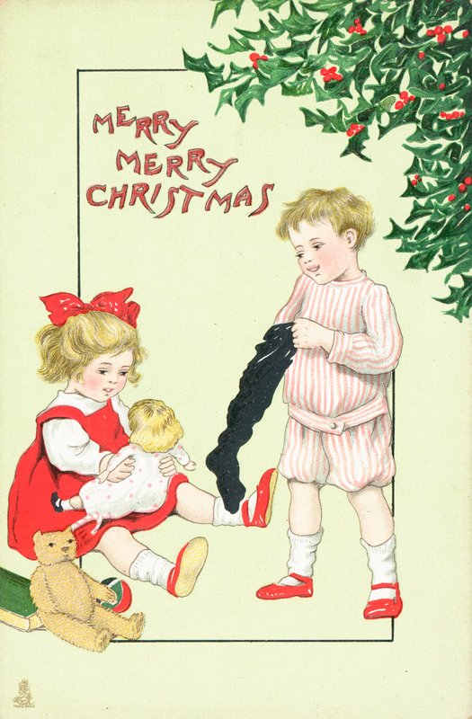 Cartão de Natal britânico de English School