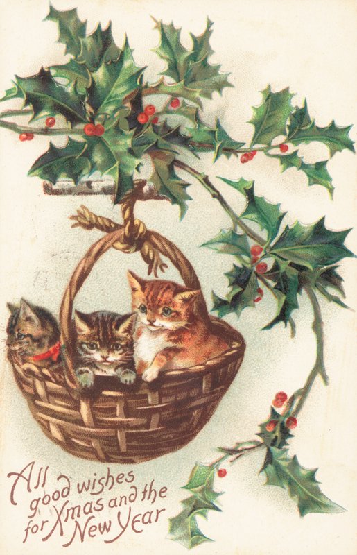 Cartão de Natal britânico de English School