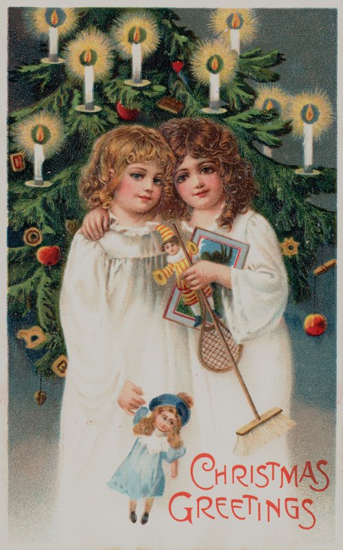 Cartão de Natal britânico de English School