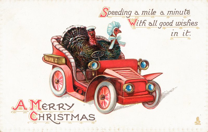 Cartão de Natal britânico de English School