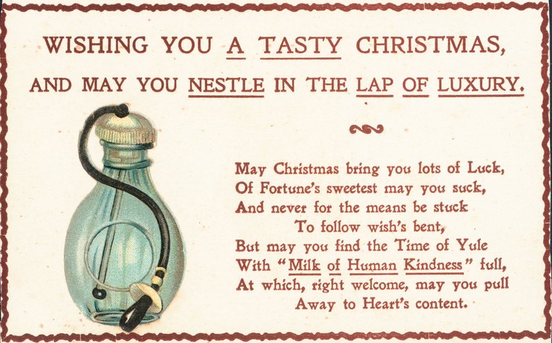 Cartão de Natal britânico de English School