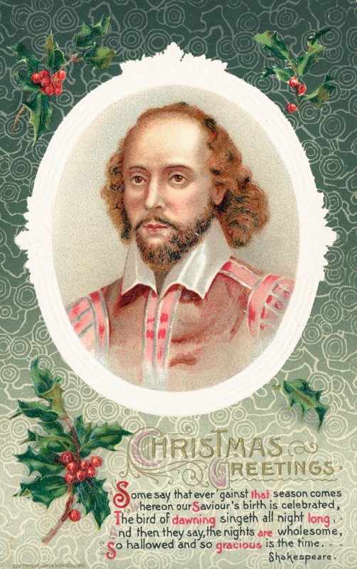 Cartão de Natal britânico de English School