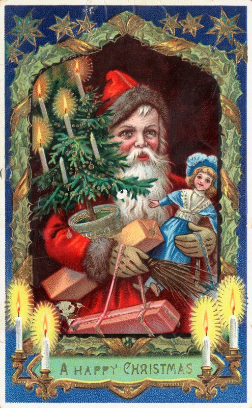 Cartão de Natal britânico de English School