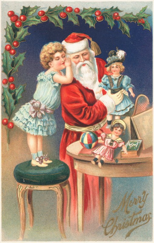 Cartão de Natal britânico de English School