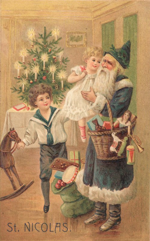 Cartão de Natal britânico de English School