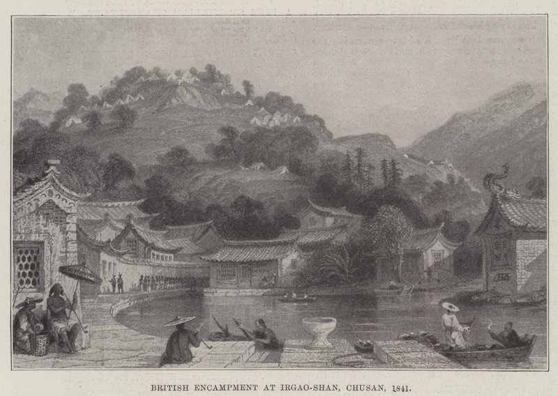 Acampamento Britânico em Irgao-Shan, Chusan de English School