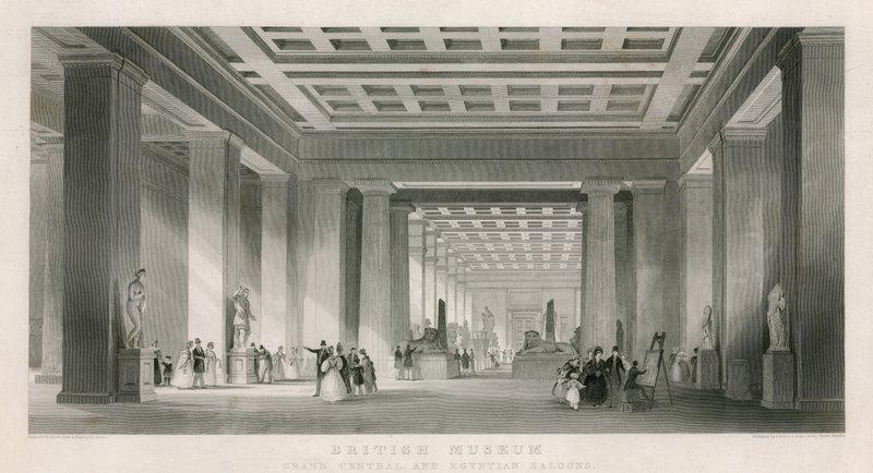 Museu Britânico, Grand Central and Egyptian Saloons de English School
