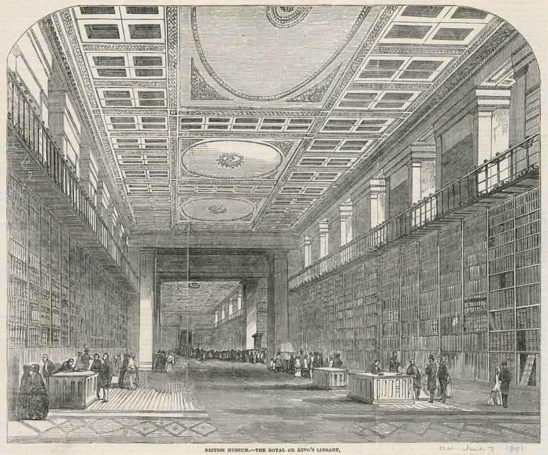 Museu Britânico, a Biblioteca Real ou dos Reis de English School