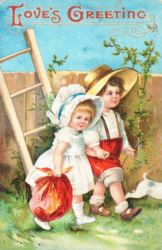 Cartão de dia dos namorados britânico de English School
