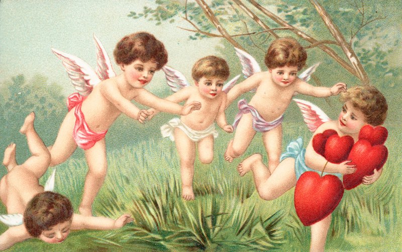 Cartão de dia dos namorados britânico de English School