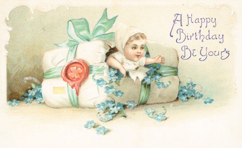 Cartão de aniversário britânico de English School