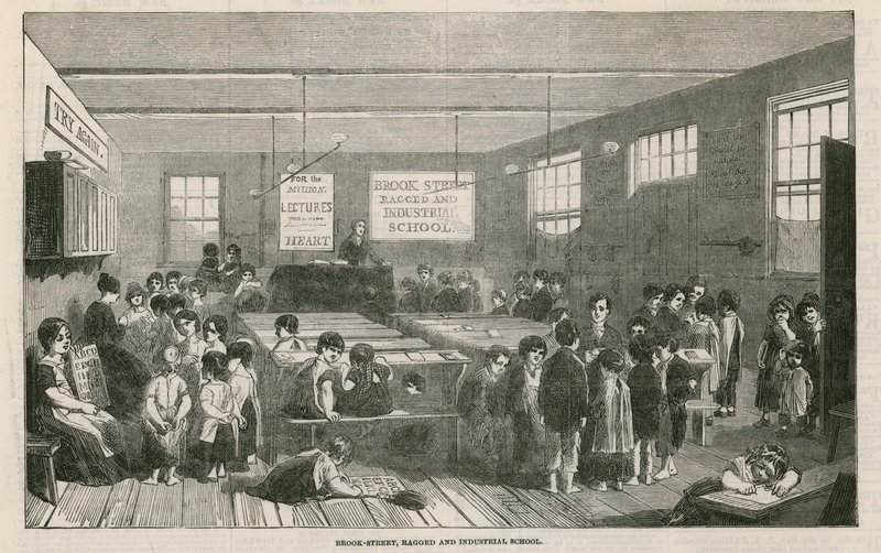 Brook Street, escola irregular e industrial de English School