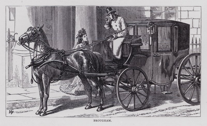 Brougham (gravura) de English School