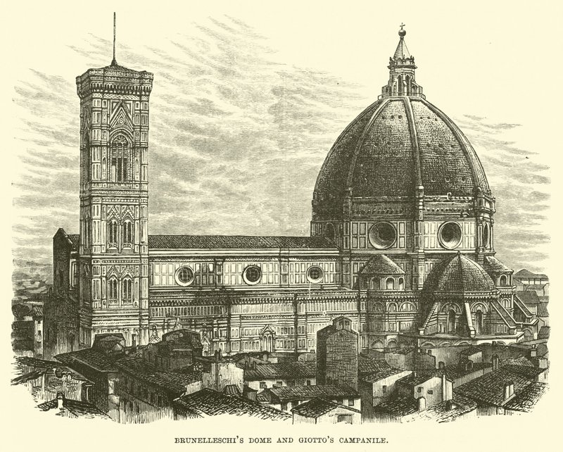 Brunelleschis Dome e Giottos Campanile de English School