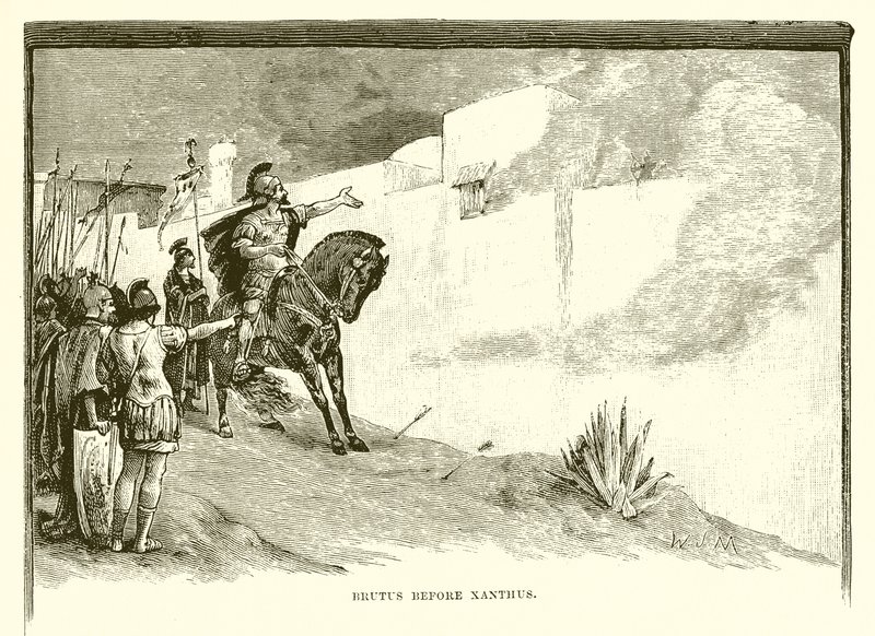 Brutus antes de Xanthus de English School