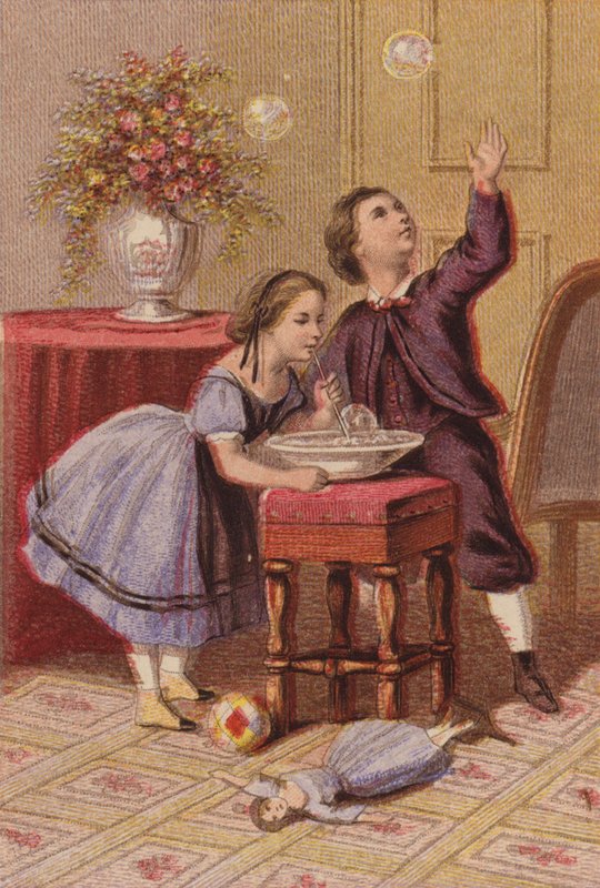 Sopro de bolhas (gravura) de English School