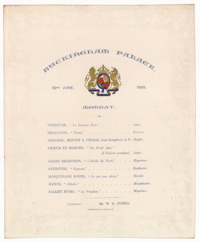 Concerto do Palácio de Buckingham, 22 de junho de 1868 de English School