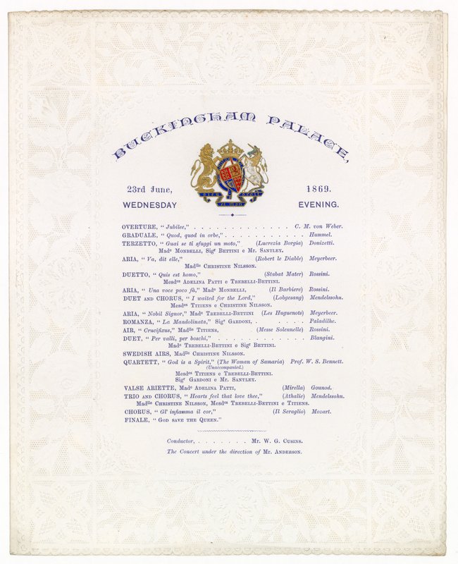 Concerto do Palácio de Buckingham, 23 de junho de 1869 de English School