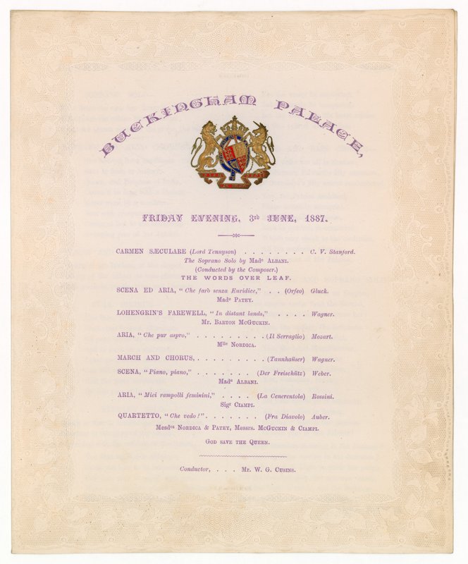 Concerto do Palácio de Buckingham, 3 de junho de 1887 de English School