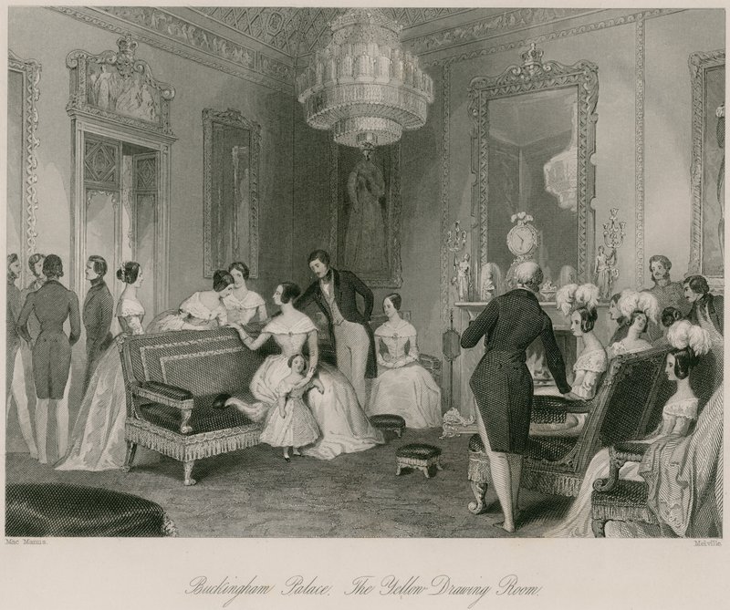 Palácio de Buckingham, a sala de estar amarela de English School