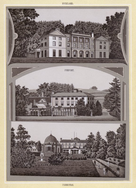 Buckland; Penpont; Pennoyre (litho) de English School